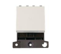 Click MiniGrid MD024PW 20A 2 Way Switch Module - Polar White