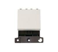 Click Minigrid MD024PW Polar White 20A 2 Way Switch Module