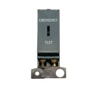 Click MiniGrid MD029BK 10AX DP Keyswitch Ingot Module "Emergency Test" - Black