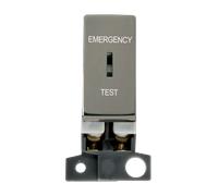 Click MiniGrid MD029BN 10AX DP Keyswitch Ingot Module "Emergency Test" - Black Nickel