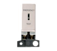 Click MiniGrid MD029PN 10AX DP Keyswitch Ingot Module "Emergency Test" - Pearl Nickel