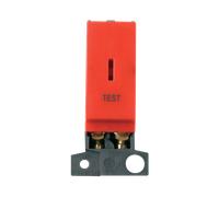 Click MiniGrid MD046RDTT 13A 10AX DP Keyswitch Module "Test" - Red