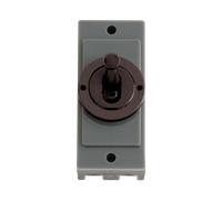 Click MiniGrid MD9125MB 10AX Intermediate Toggle Switch Module - Matt Black