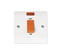Click Mode 45A 1 Gang Single Cooker Switch With Neon CMA201
