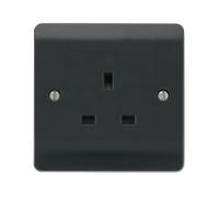 Click Mode CMA030AG Part M 13A 1 Gang Unswitched Socket Outlet - Anthracite Grey
