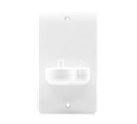 Click Mode CMA102 White Moulded 2G (Vertical) Single In-Wall Oral-B Electric Toothbrush Charger with Holder