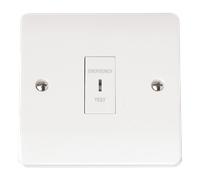 Click Mode CMA110 White Moulded 10AX 1 Gang DP ‘Emergency Test’ Keyswitch