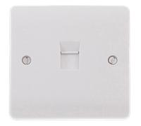 Click Mode CMA131 White Moulded 1G Single RJ45 Cat-5e Outlet