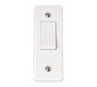Click Mode CMA171 White Moulded 10AX 1 Gang 2 Way Architrave Switch