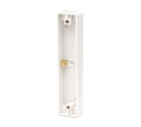 Click Mode CMA176 White Moulded 2 Gang 19mm Deep Architrave Pattress Box with Earth Terminal