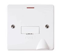 Click Mode CMA2053 White Moulded 13A Fused Connection Unit with LED & Flex Outlet