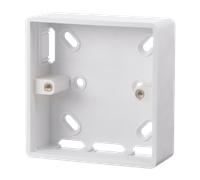 Click Mode CMA230 White Moulded 1 Gang 29mm Deep PVC Pattress Box - Trunking