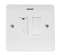 Click Mode CMA2652 White Moulded 13A Switched Fused Connection Unit with LED - without Flex Outlet