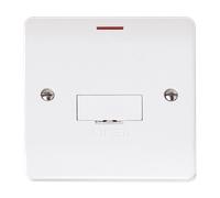 Click Mode CMA2653 White Moulded 13A Fused Connection Unit with LED