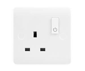 Click Mode CMA30035 White Moulded 13A 1 Gang Zigbee Smart Switched Socket Outlet
