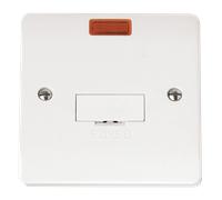 Click Mode CMA653 White Moulded 13A Fused Connection Unit + Neon