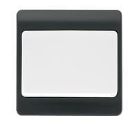Click Mode CMA811AG Part M 10AX 1 Gang 2 Way Wide Rocker Switch - Anthracite Grey