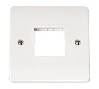CLICK Mode Minigrid CMA402 1 Gang Plate Twin Aperture