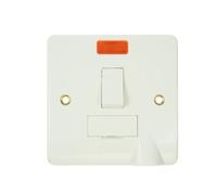 Click Scolmore Mode Fused Spur Unit With Neon 13A 2 Gang White - Cma052