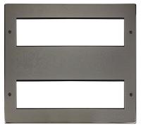 Click MP616BN New Media Unfurnished Front Plate & Yoke - 16 Apertures - Black Nickel