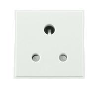Click New Media MM038WH 5A Round Pin New Media Socket - White