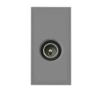 Click New Media MM415GY Single Male Coaxial Module - Grey