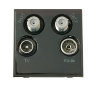 Click New Media MM440BK Quad TV, Radio, Sat 1 And Sat 2 - Black