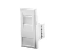 Click New Media MM485AWH RJ45 CAT-6A Outlet Module - Polar White