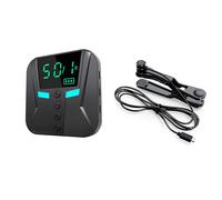 (Click on the head x4, One size) Multifunction Programmable Phone Screen Tapping Tool 9 Head Expansion Capacity Adjustable Builtin Battery Power Display