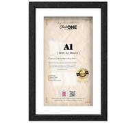 Click One A1 59.40 X 84.10 Cm Poster Frame With A2 41.90 X 59.40 Cm White Mount For Vertical And Horizontal Display 33 X 23 Inch Ideal For Artworks In Living Rooms Offices Exhibitions Black
