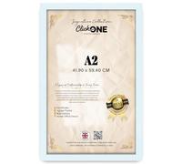 Click One A2 Poster Frame 41.90 X 59.40 Cm 23 X 16 Inch White With Mdf Solid Wood Back Clear Perspex Front Wall Mounting For Poster Document Print Wall Gallery Home Decor Ready To Hang