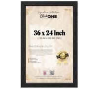 Click One Classy Large Rectangle 36 X 24 Inch Poster Picture With Solid Engineered Wood Finish And Sturdy Hanging Hooks For Birthday And Wedding Displays For Wall Display 91.44 X 60.96 CM Black