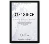Click One Large Poster Frame 27 x 40 Inch Large Picture Frames Shatter-Resistant Perspex Portrait & Landscape Display Frames for Wall Decoration Canvas Paintings Art Gallery (27 x 40'')