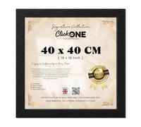 Click One Large Poster Frame 40cm x 40cm Large Picture Frames Shatter-Resistant Perspex Portrait & Landscape Display Frames for Wall Decoration Canvas Paintings Art Gallery (40cm x 40cm)