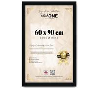 Click One Large Poster Frame 60cm x 90cm Large Picture Frames Shatter-Resistant Perspex Portrait & Landscape Display Frames for Wall Decoration Canvas Paintings Art Gallery (60cm x 90cm)
