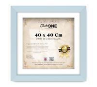 Click One Mdf 40 X 40 Cm Picture Photo Poster Frame With 30 X 30 Cm White Mount And Clear Styrene Moulding 30 Mm Wide 15 Mm Deep Landscape For Interior Decor 16 X 16 Inch Light Grey