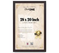 Click One Modern 28 X 20 Inch Poster Frame Various Sizes Solid Engineered Wood For Movie Poster Photo Picture Wall Gallery Artworks Home Decor 71.12 X 50.80 CM Mahogany With Easy Wall Mounting