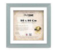 Click One Modern 80 X 80 Cm Poster Frames With 70 X 70 Cm White Mount Engineered Wood For Wall Gallery Living Room Hanging Poster With Styrene Shatterproof Perspex Sheets 32 X 32 Inch Silver