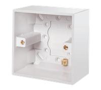 Click Polar PRW085 White Moulded 1 Gang 47mm Deep Pattress Box