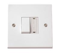 Click Polar PRW290 White Moulded 3A FCU With DP Switch (Linked)