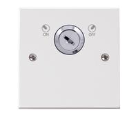 Click Polar PRW660 White Moulded 20A Double Pole Key Lockable Switch