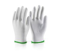 Click - POLYESTER KNITTED LINER GLOVE WHITE MED (SIZE 8) -