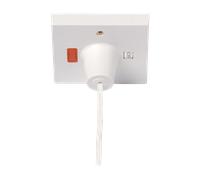 Click Shower Pull Cord Switch PRW210 45A with Neon ON/OFF Indicator
