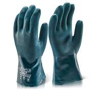 Click - PVC DOUBLE DIP GAUNTLET 30CM GREEN SIZE 10 -