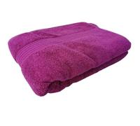 click & receive Set of 2 Luxury 100% Cotton Bath Towels - 70 x 130 cm, 520 GSM - Ultra-Soft, Highly Absorbent & Quick-Dry Hotel-Quality Towels (Burgundy)