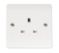 Click Scolmore Click Cma030 Mode 13A 1 Gang Unswitched Socket White