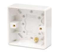 Click Scolmore Click Cma081 Mode 1 Gang 25mm Pattress Back Box White