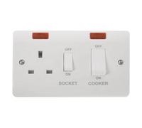 Click Scolmore Click Cma505 Mode45A Dp Cooker Unit With Neon And White Rockers
