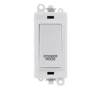 Click Scolmore Click Gridpro 20A Double Pole Switch With Engraving Polar White