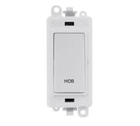 Click Scolmore Click Gridpro 20A Double Pole Switch With Engraving Polar White